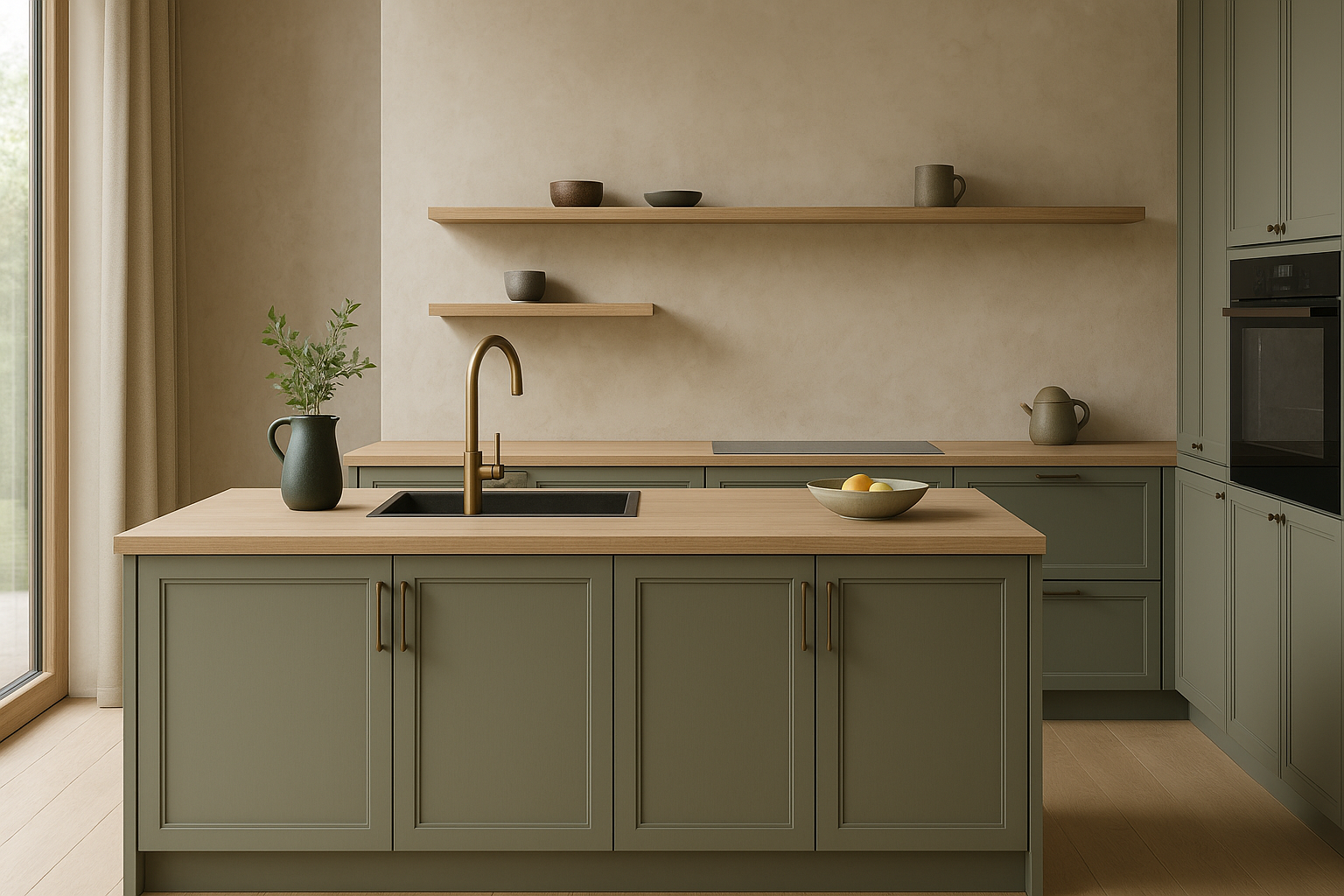 Keukentrend 4: warme kleuren en metallic accenten